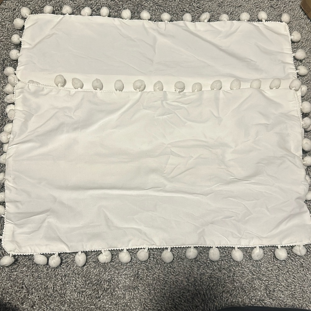 White decor pillow shams set of 2